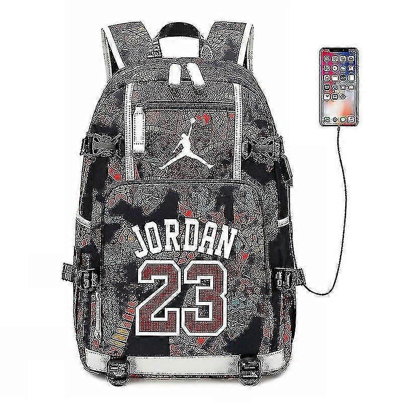Nba Peripheral Series Star   Multifunctional Usb Backpack Luminous Fluorescent Backpack_y
