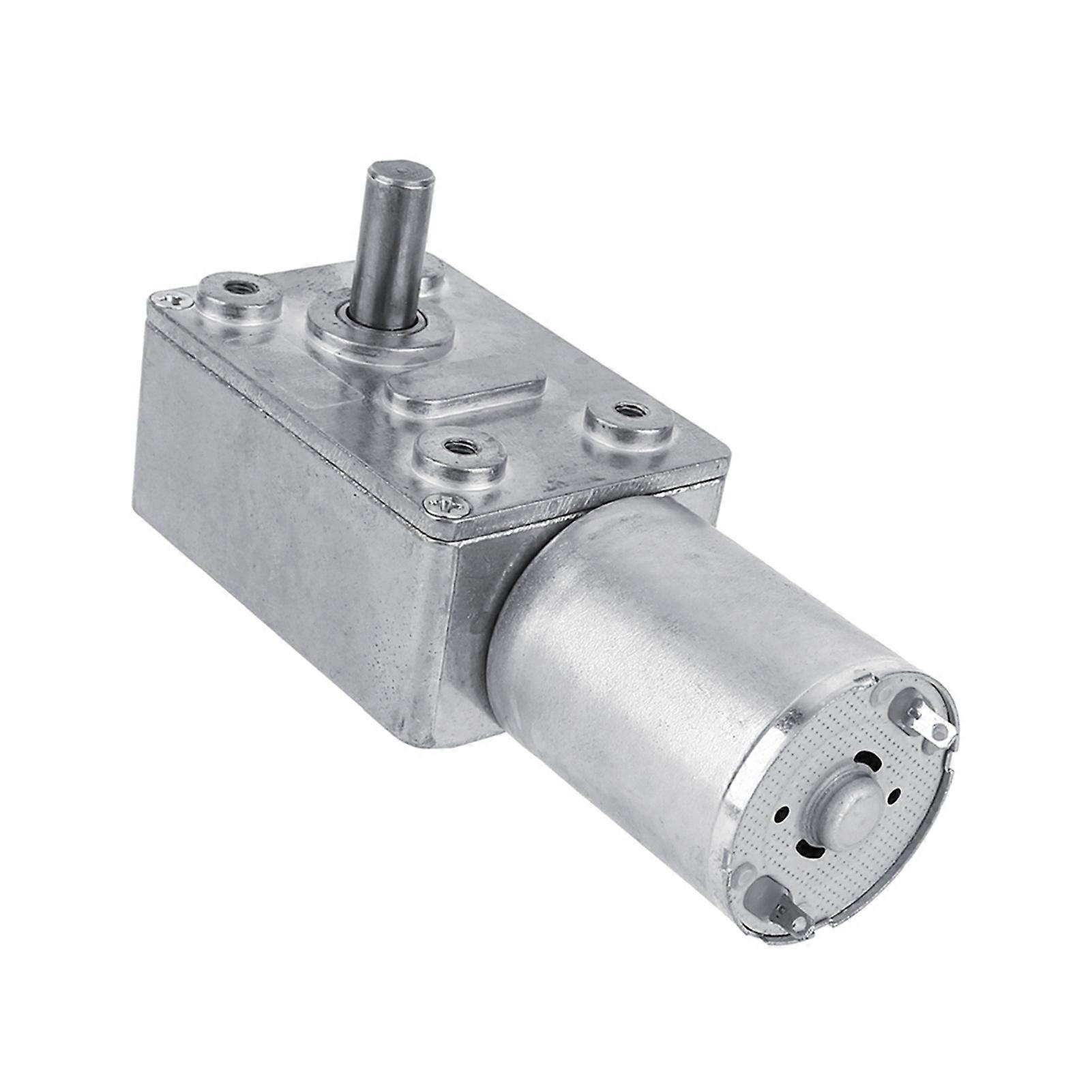 Gear Box,Reversible High Torque Worm Geared Motor DC 12V Reduction Motor CW/CCW(5RPM) LEZ66