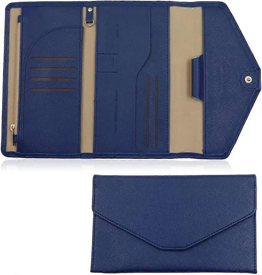 Multi-Purpose Travel Wallet, RFID Blocking Travel Wallet Passport Holder, Document Organizer Passpor