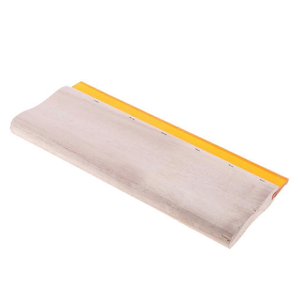 Silk Screen Printing Squeegee Square Flat Hardness Wood Handle Ink Scraper 15cm