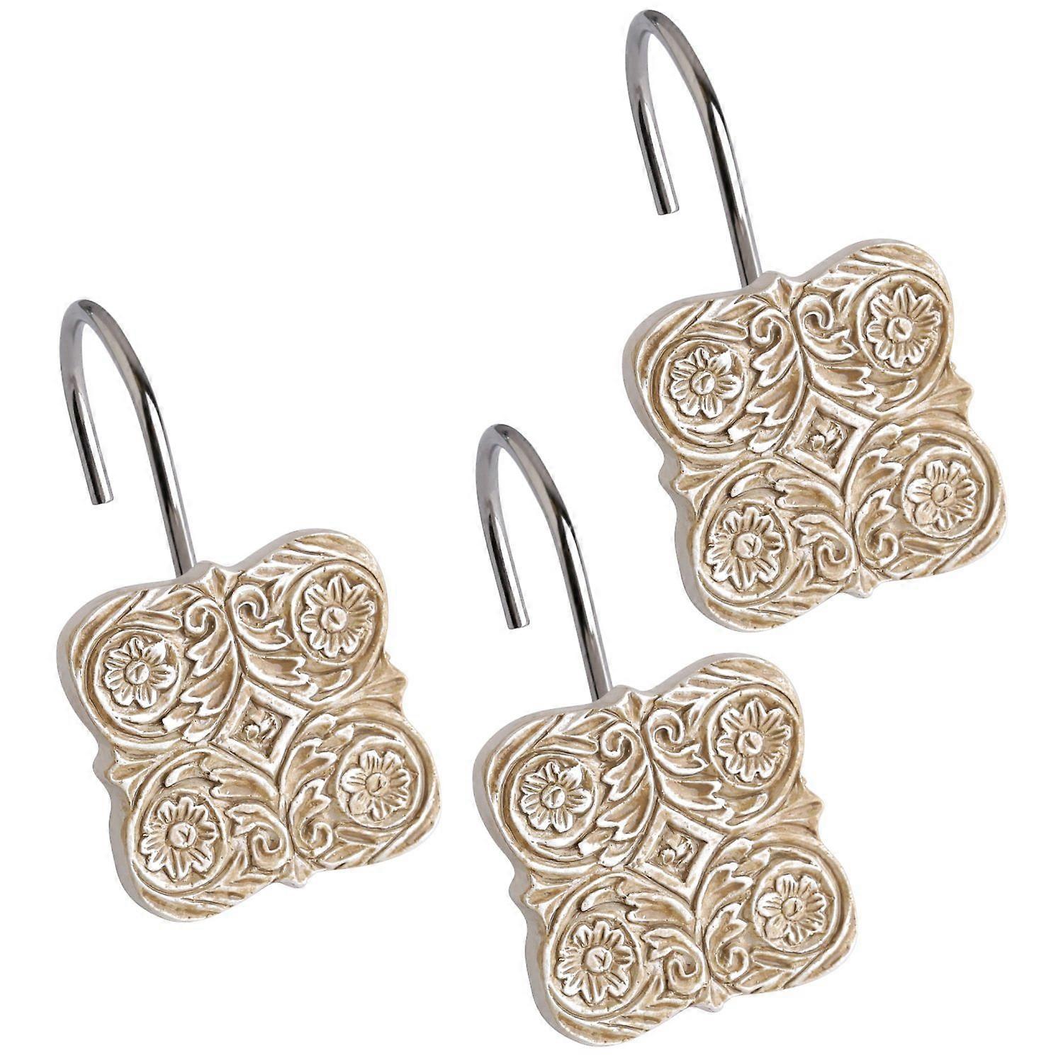 12 Rust-Free Shower Curtain Hooks for Bathroom and Shower Use