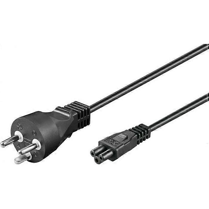 MicroConnect Stromkabel Schwarz 0.5m Netzstecker Typ K C5-Koppler () - PE120805