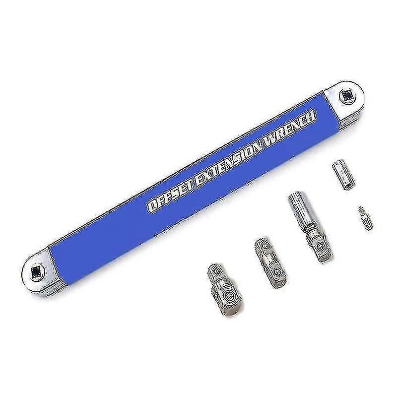 Universal Multitool Compact Offset Extension Wrench Auto Metal 39cm With gd.