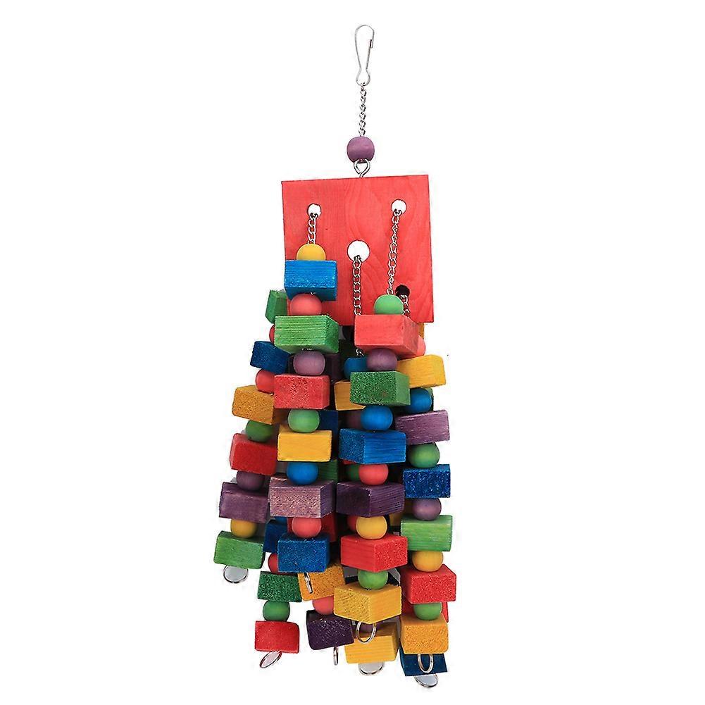 Colorful Wooden Beads Bird Swing Toy for Parrots, Canaries, and Finch – Durable, Safe, and Engaging Design