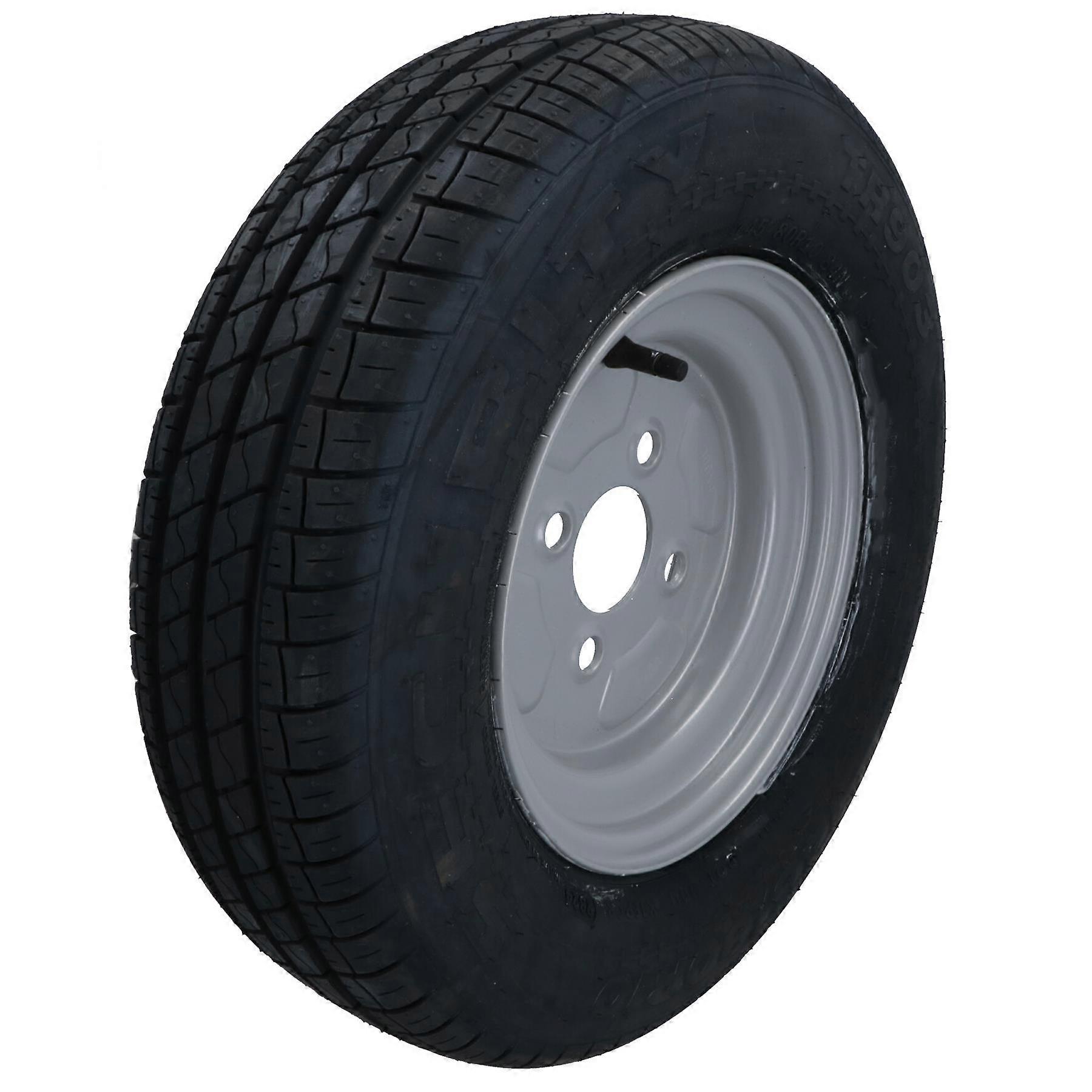 Roue de remorque PCD 100 mm et pneu radial 145 R10 8 plis TRSP01