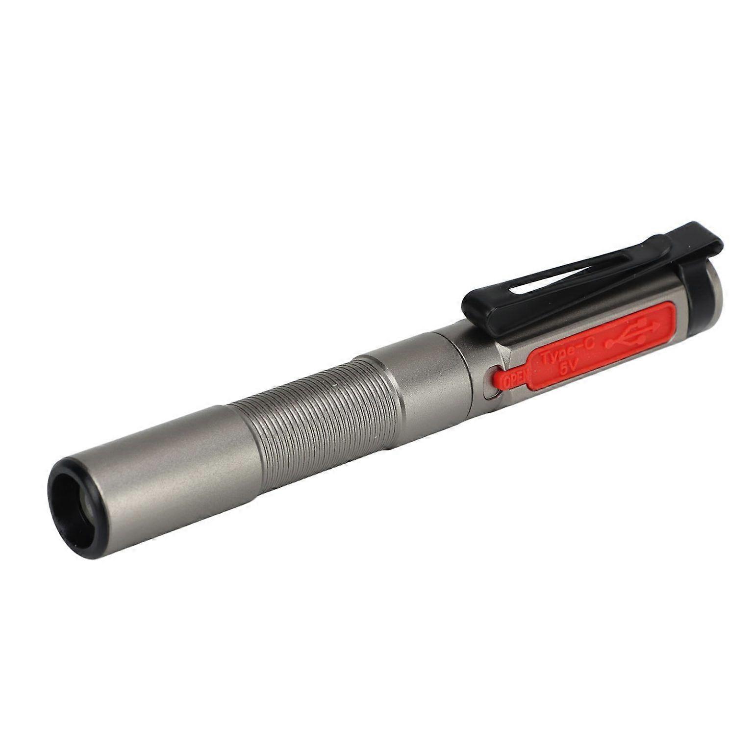 Compact Waterproof Mini LED Pen Flashlight with Type C Charging
