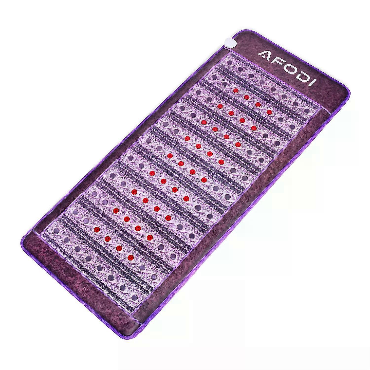 AFODI 31.5 "x 75" PEMFフォトン加熱マッサージマットレストルマリンビアンストーン遠赤外線NON-EMFバイオセラピーアメジストパッド