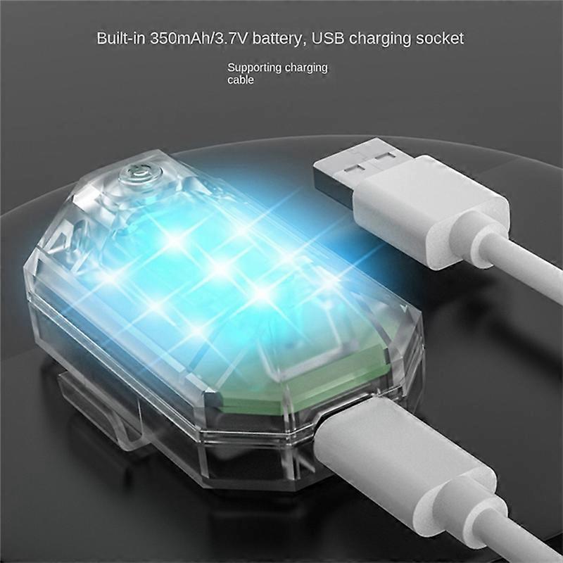 4Pack Brightness Wireless LED Strobe Light, 7 Colors USB Rechargeable