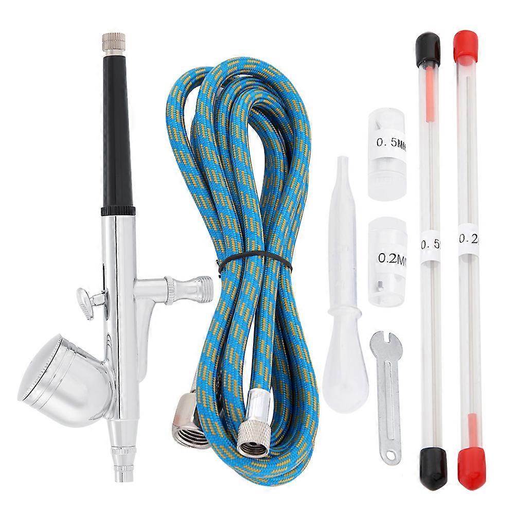 Dual Action Airbrush Compressor Kit Craft Cake Paint Art Spray Gun Set Tools
