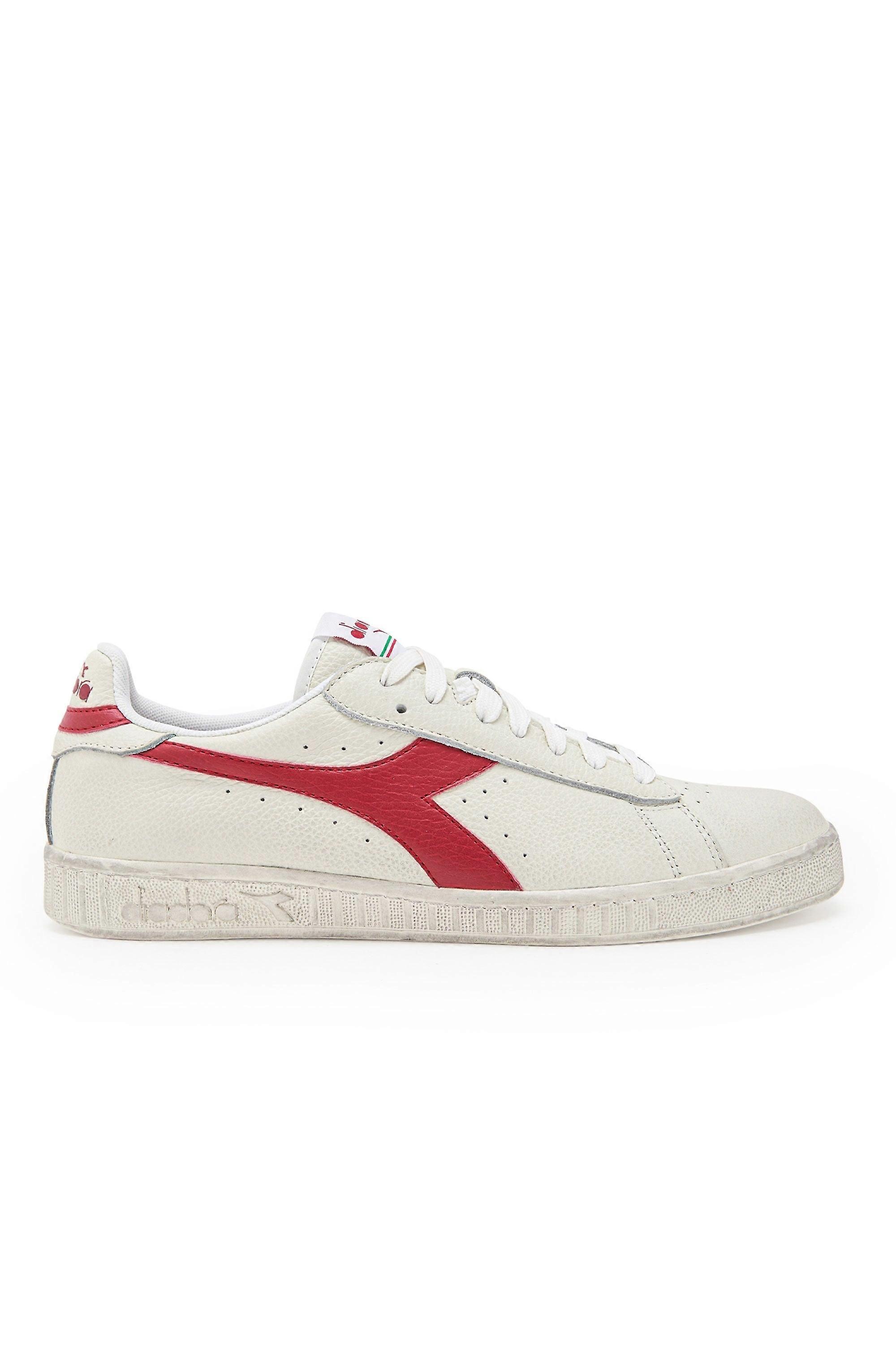 Diadora Game L Low Waxed Trainer White/red Pepper