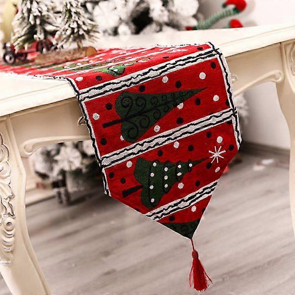 1pc Christmas table runner 180 x 35cmTree, Festive Christmas T