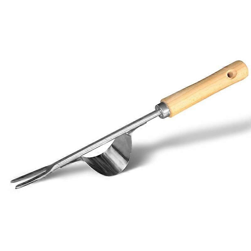 Manual Hand Weeder - Bend-Resistant Lever Base, Chrome-Plated Steel, Deep Digging Weeder, Compact Garden Tool