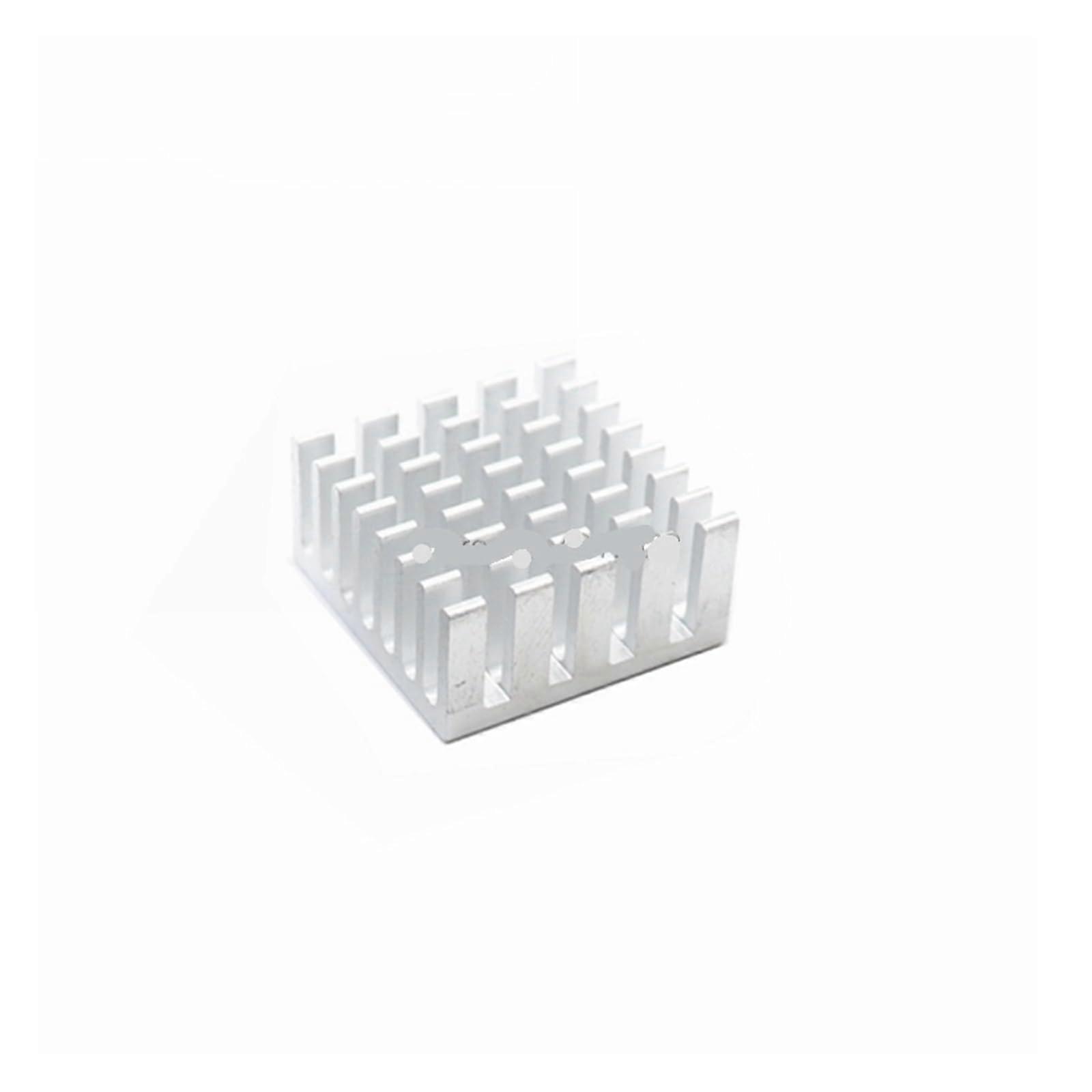 5pcs Silver Slotted Aluminum Cooler Chip Radiator 20mm x 20mm x 10mm for Enhanced Cooling Performance