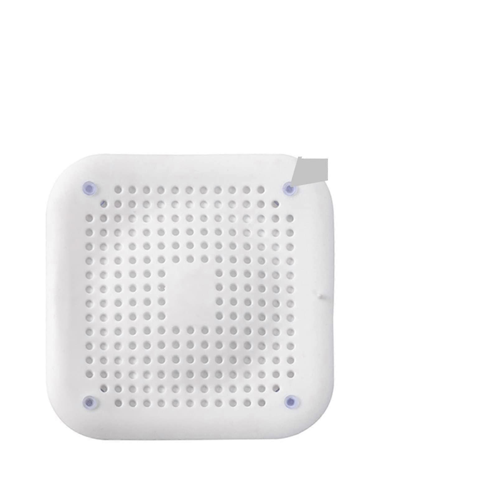 Shower Drain Hair Filter Strainer Silicone Anti-Blocking Bathtub Floor Stopper for Kitchen and Bathroom Accessories White