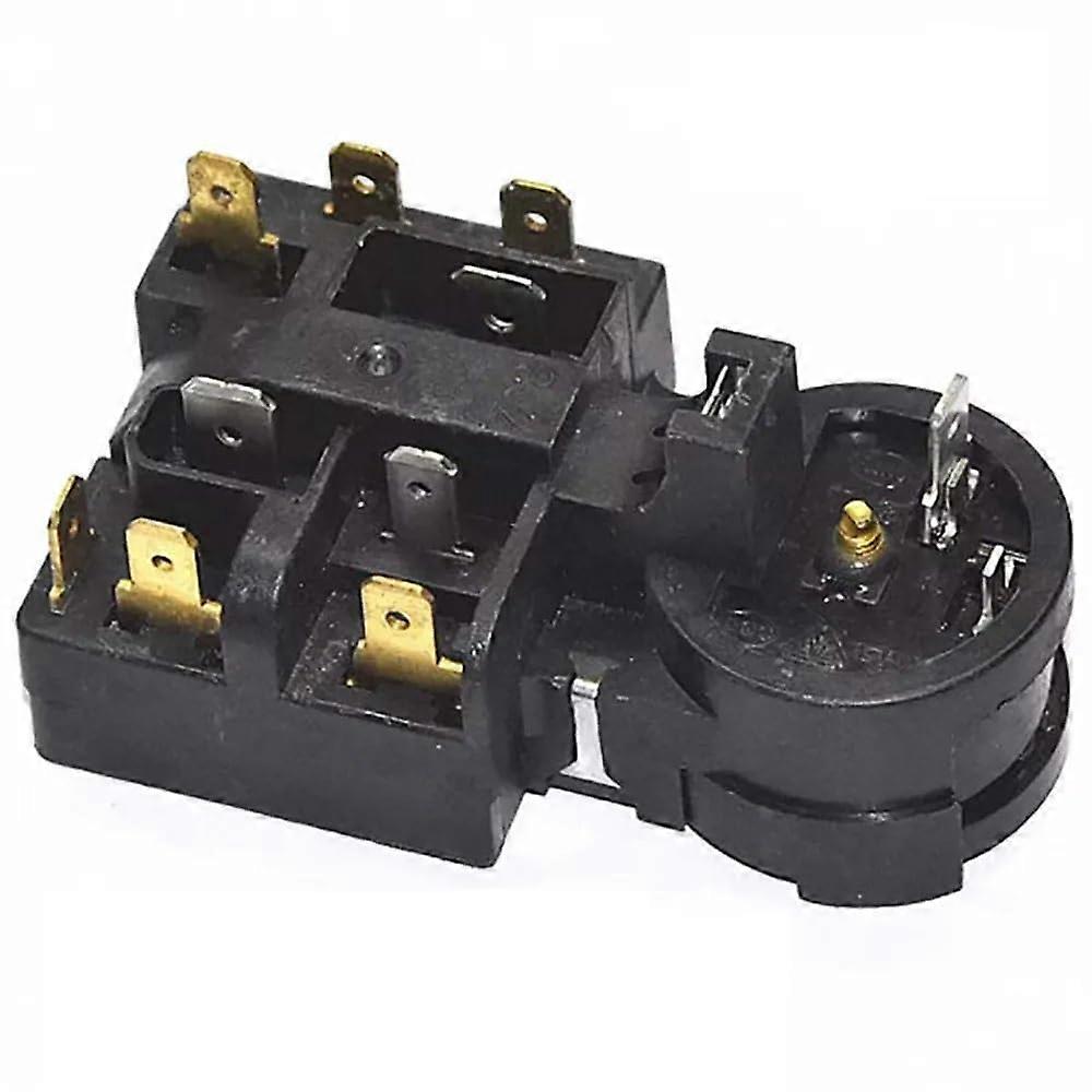 Fridge Compressor PTC Starter Relay QP3-12A Overload Protector for Haier Midea Royalstar Refrigerators Plug Type
