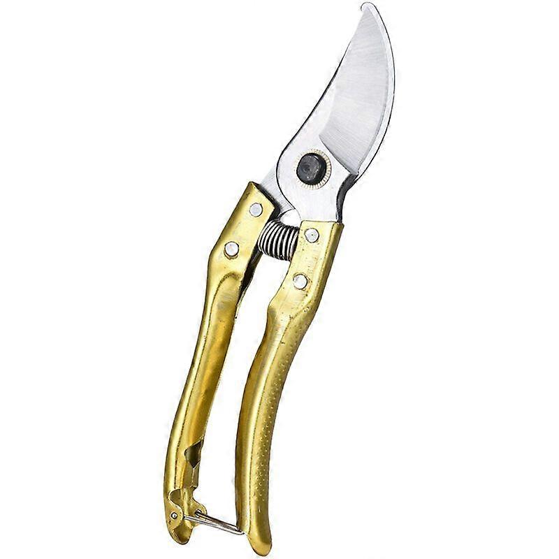 Household Labor-Saving Pruning Shears Garden Shears (Gold Handle Branch Shears)