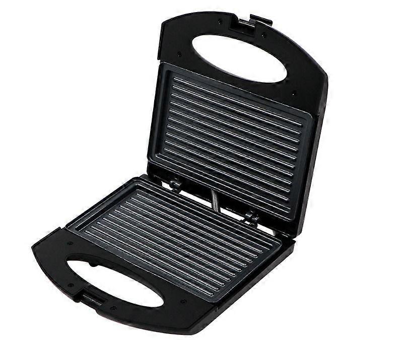 Sandwich machine household breakfast machine multi-function automatic double-sided heating mini bread machine (black strip plate)