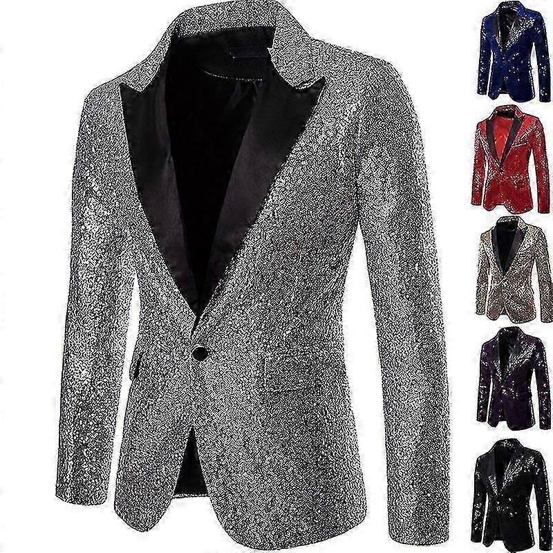 Men's Sequined Casual Blazer