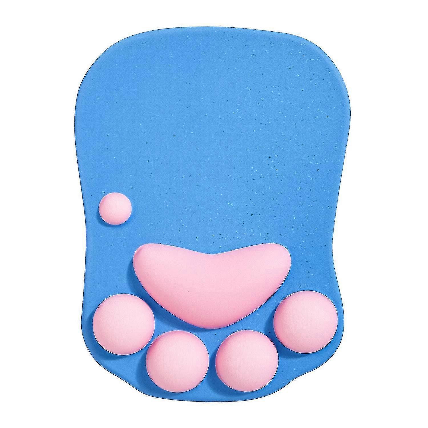 Kawaii Cat Design Ergonomic Mouse Pad with Non-Slip Silicone Gel Base