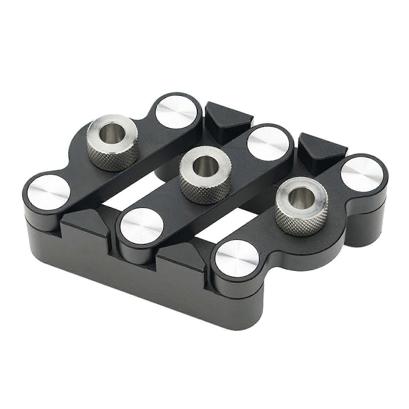 Self-Centering Dowel Jig, Aluminum Alloy, Precision Doweling Guide with Versatile Clamp for Woodworking Projects