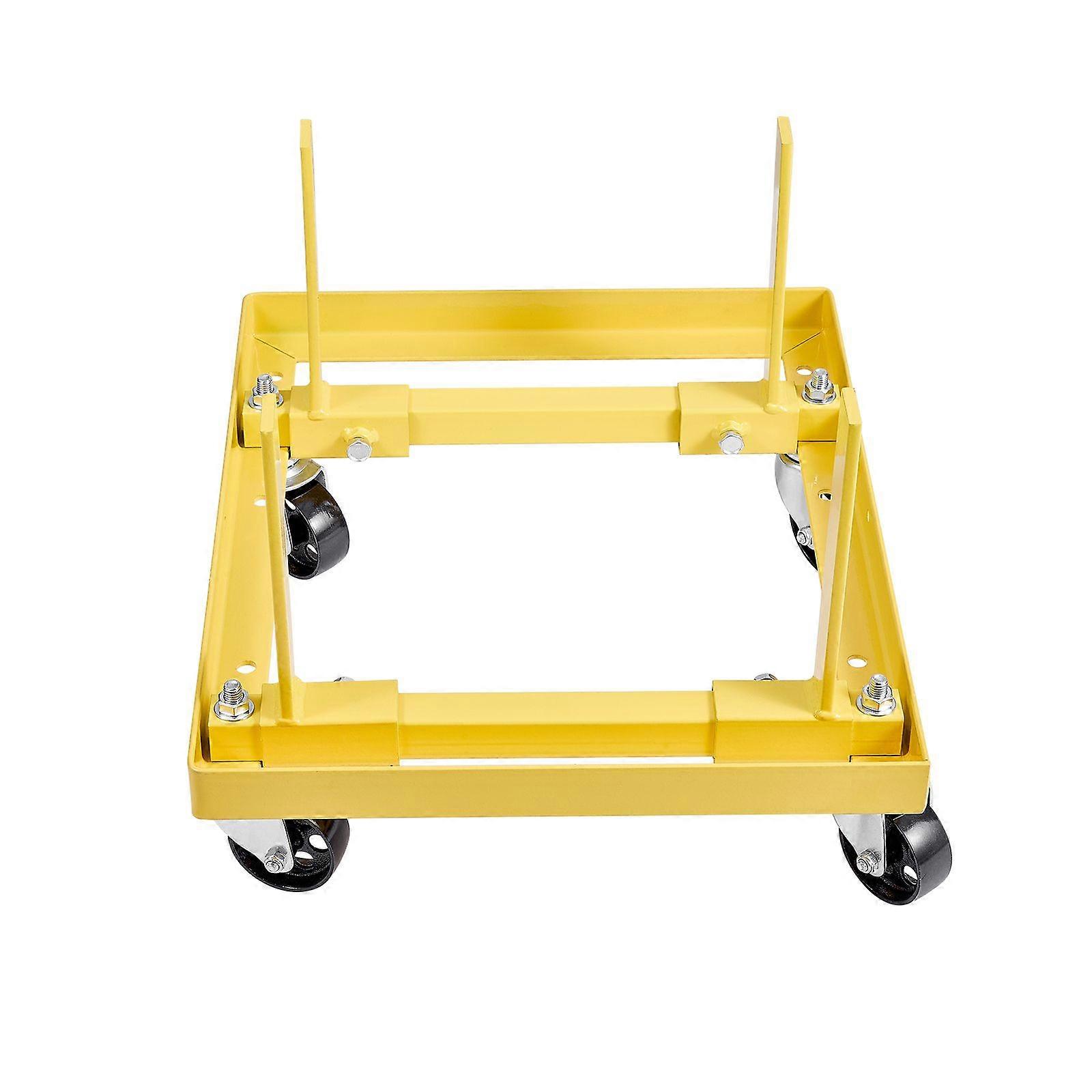Engine Stand, 750 LBS Load Capacity Engine Motor Stand with Adjustable Width & Length, 4 Swivel Casters and 2 Ratchet Straps