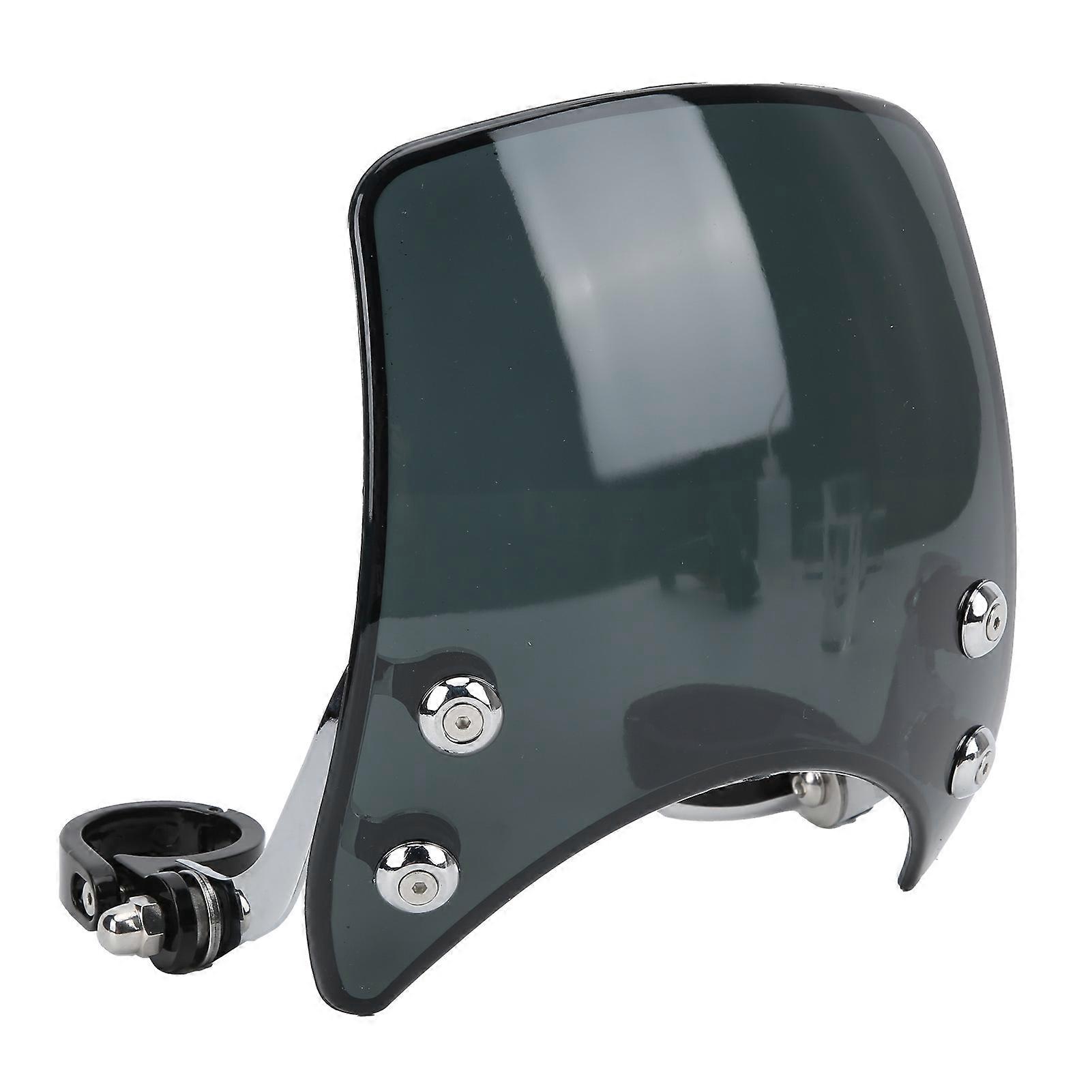 Motorcycle Windshield Headlight Fairing 180° Adjustable Universal for 1.5-1.6in Front Fork