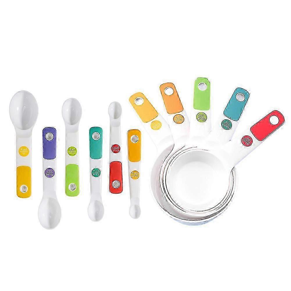 11pcs/set With Double Scale Measuring Spoon Dishwasher Safe Baking Home Kitchen