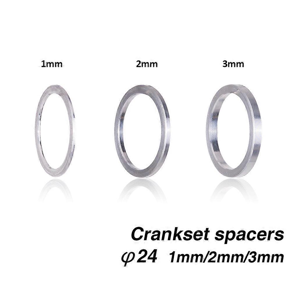 Bottom Bracket Axle Washer Spacer Adapter 24mm x 1/2/3mm MTB Mountain Bicycle Bike BB Crankset Spacer