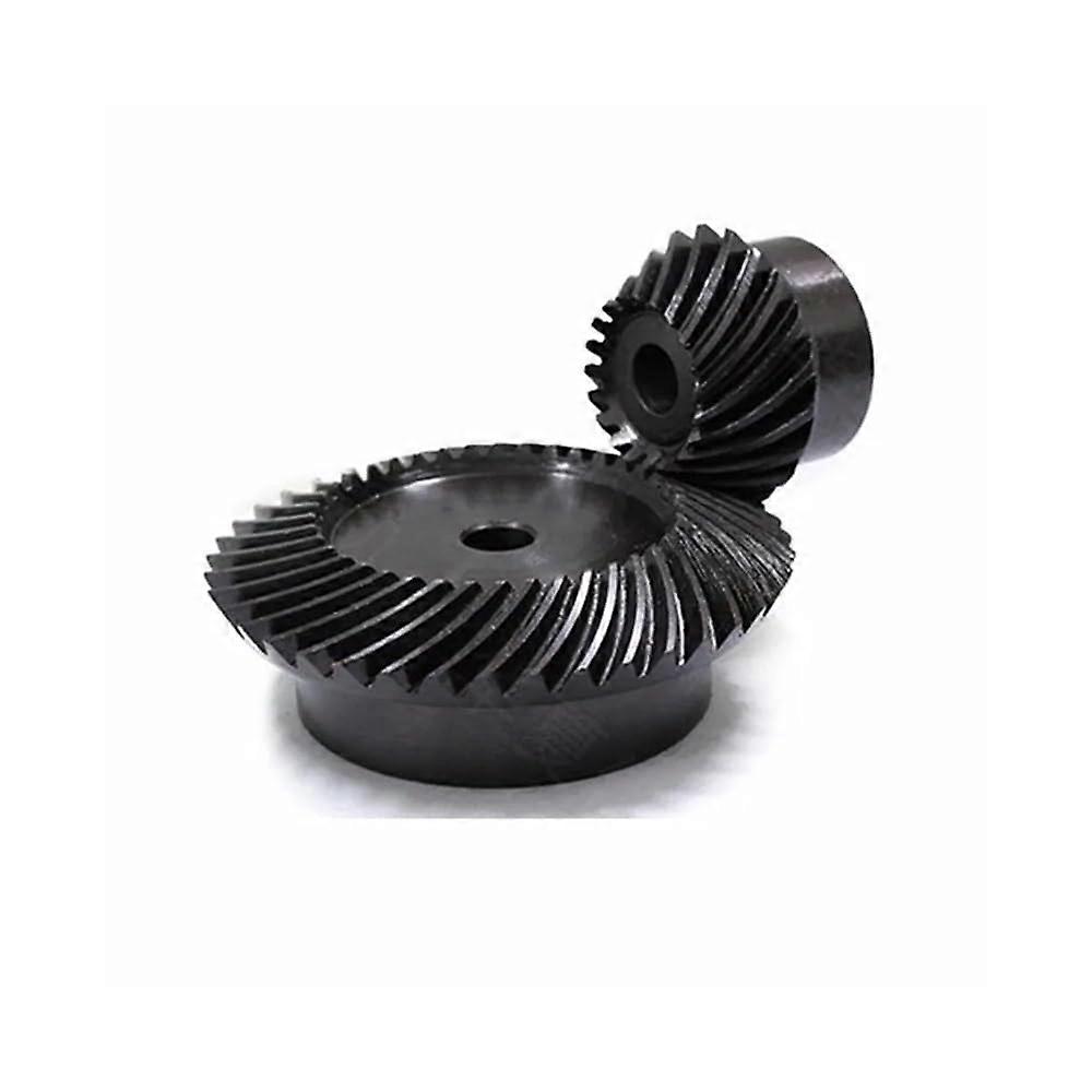 45# Steel Spiral Bevel Gear Set 1M Modulus 1:2 90 Degree Differential Gears 20T to 40T with 6mm Hole Diameter