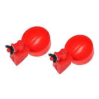 2pcs Geflügel Wasser Tränke Huhn Huhn Trinkbecher Kunststoff Automatischer Trinker