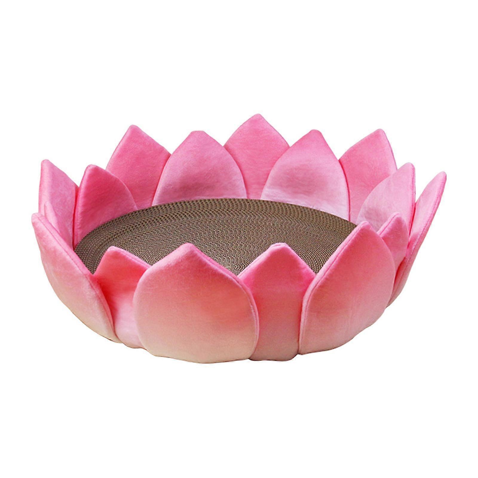Katt Skrapeseng Papp Lotus Throne Shape Cat Lounge for sliping av klør