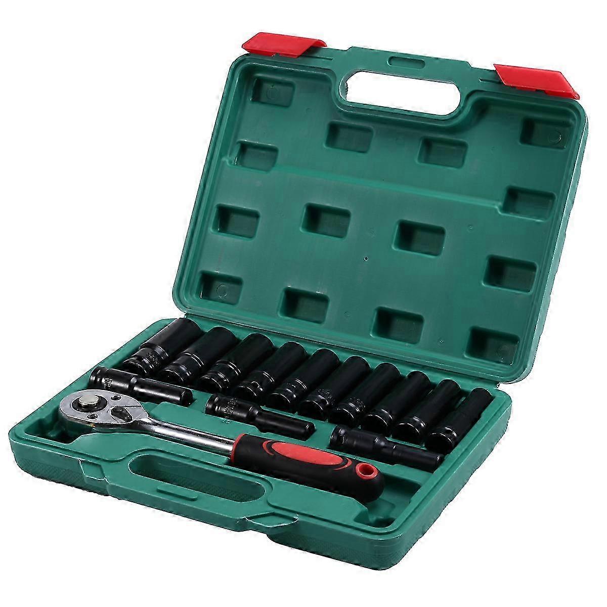 Extender Ratchet Torque Socket Hexagonal Extension Sleeve Auto Repair Hardware Toolbox Socket Wrench Set