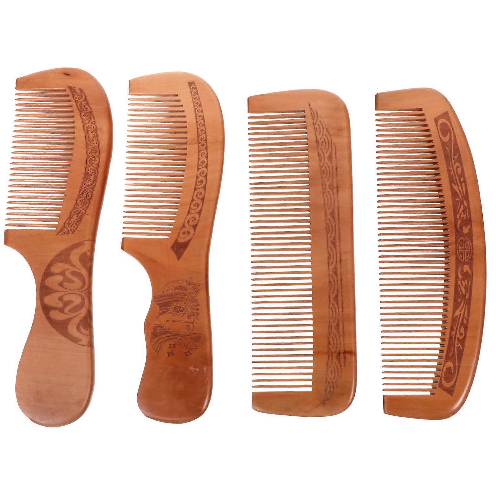 Peach Comb with Fine Widths, Ideal for Thick or Thin Hair Textures