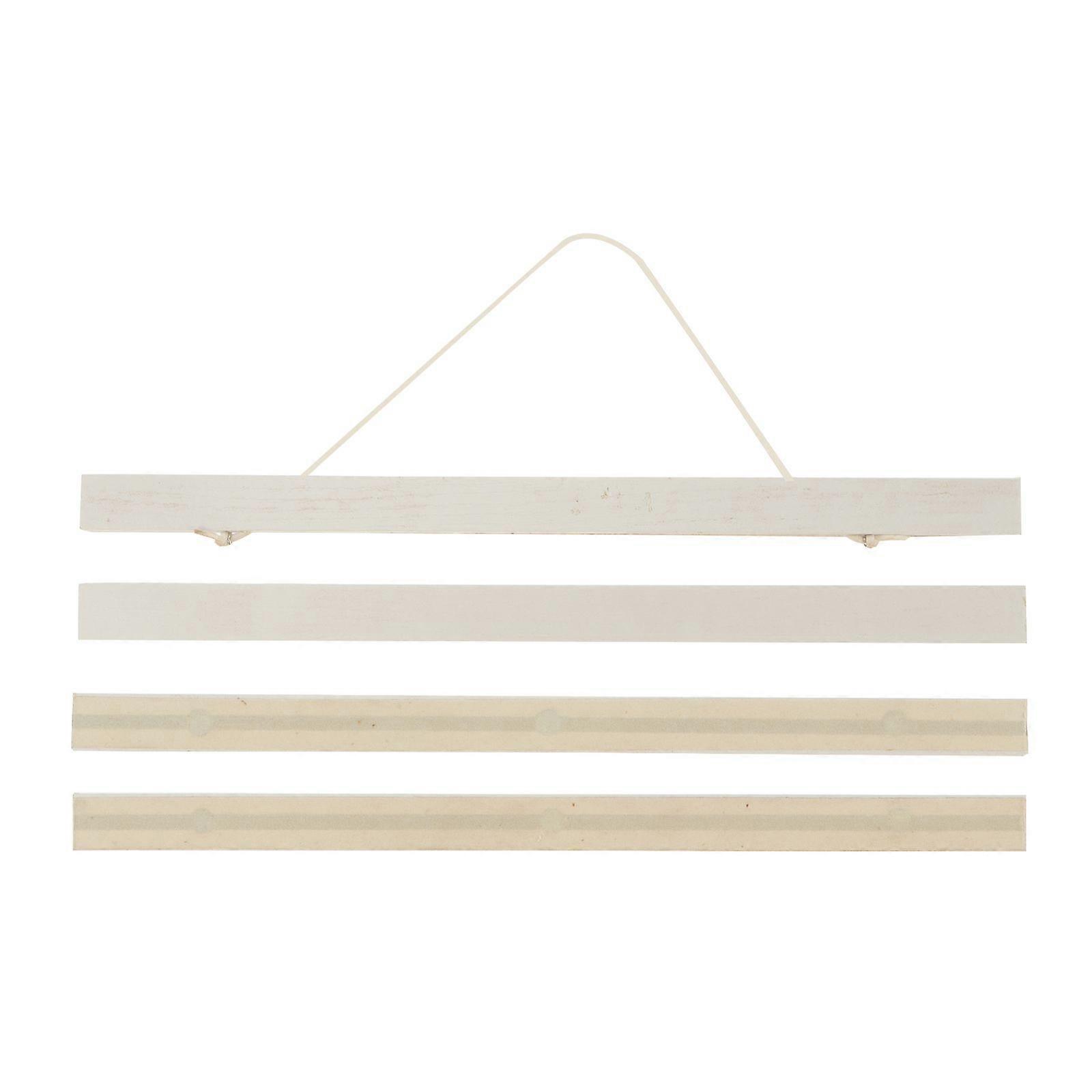 1 Set Magnetic Painting Hanger Posters Frame Wood Magnet Scroll Hanger