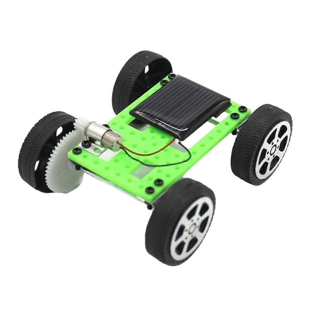 Greenmini Solar Powered Car DIY Assemble Set Educational Science Kit for Unisex