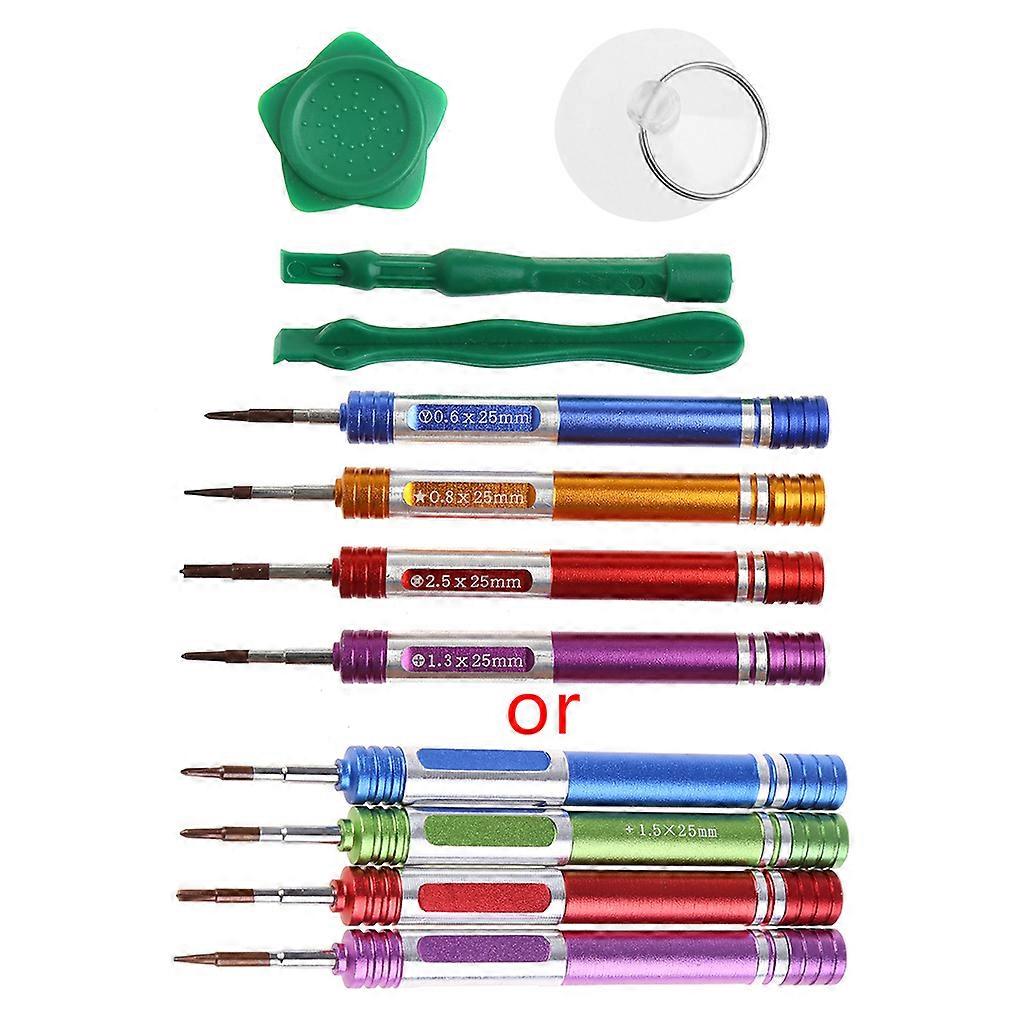 Portable Lightweight Opening Repair Tools for phone 7 7 Plus 8-In-1 Magnetic Tip Screwdriver Kit for Phone  Green