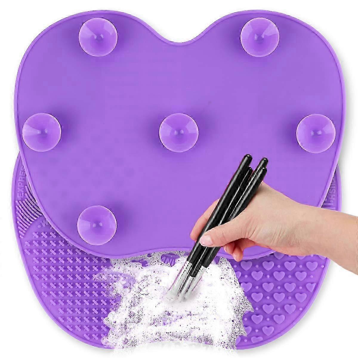 Silicone Makeup Brush Cleaner Mat with Suction Cup