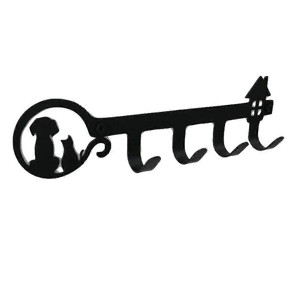 Creative Wall Mounted Hook Coat Hat Holder Rack Iron Hanger