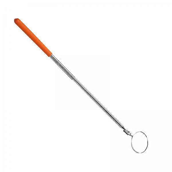 2x Telescoping Mechanic Observation Mirror 50mm Round Mirror Accessory Handheld