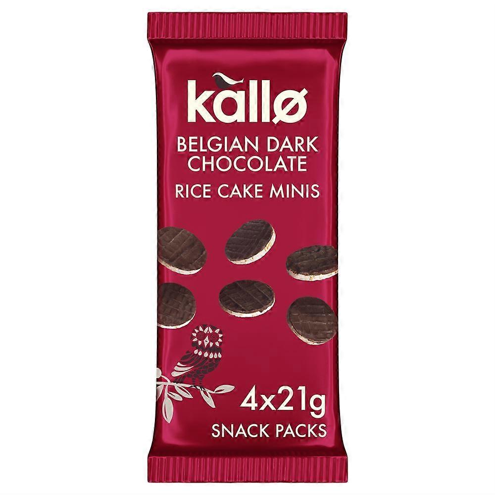 Kallo 比利时黑巧克力年糕迷你装 4 x 21g