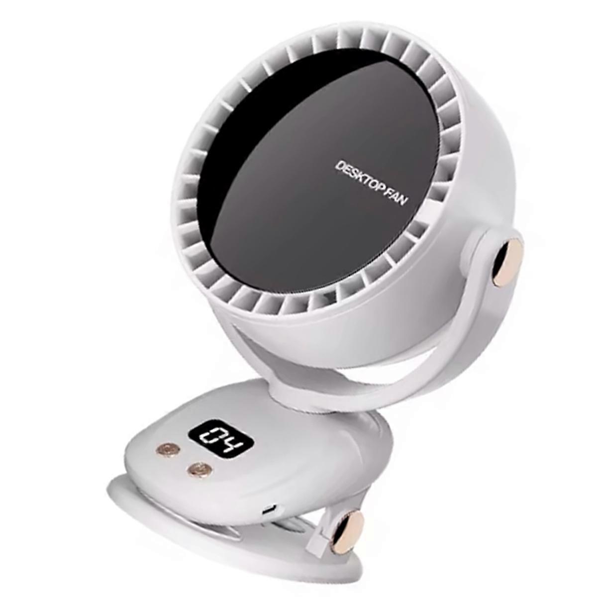 USB Multi Functional Leafless Clip Fan Outdoor Camping Desktop Charging Wireless Fan