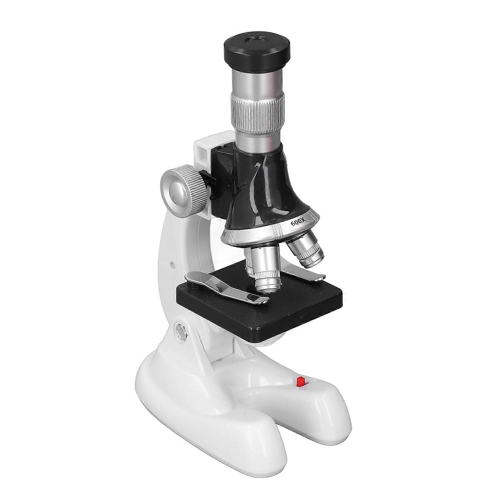 Children Science Microscope Kit 1200X Magnification Biological HD Educational Science Exploration Microscope Toy 