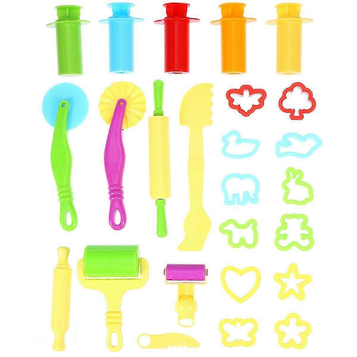 20pcs Essential Dough Tool Set with 5pcs Extruder Accessories (Assorted Colors)