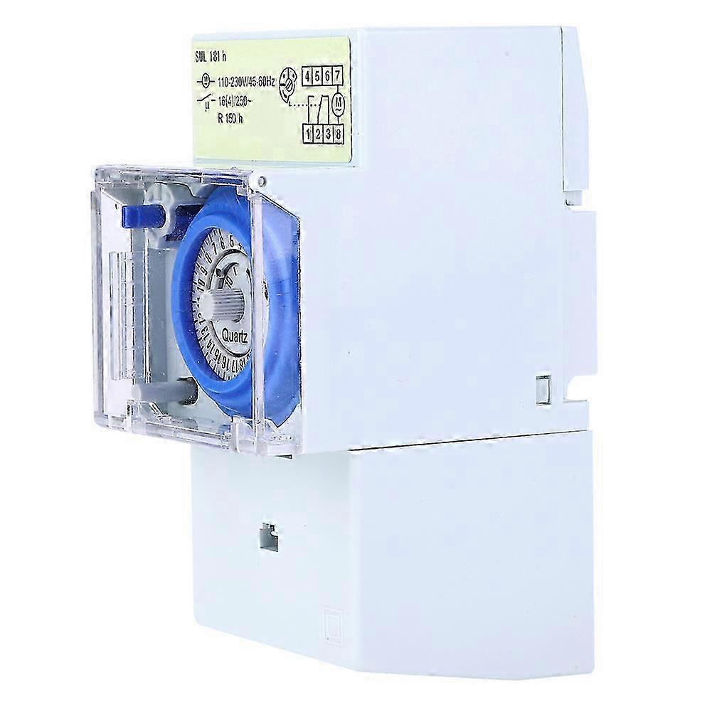 SUL181h Mechanical Timer 24 Hours Quartz Motor Timer Switch Relay 110~230VAC 16A