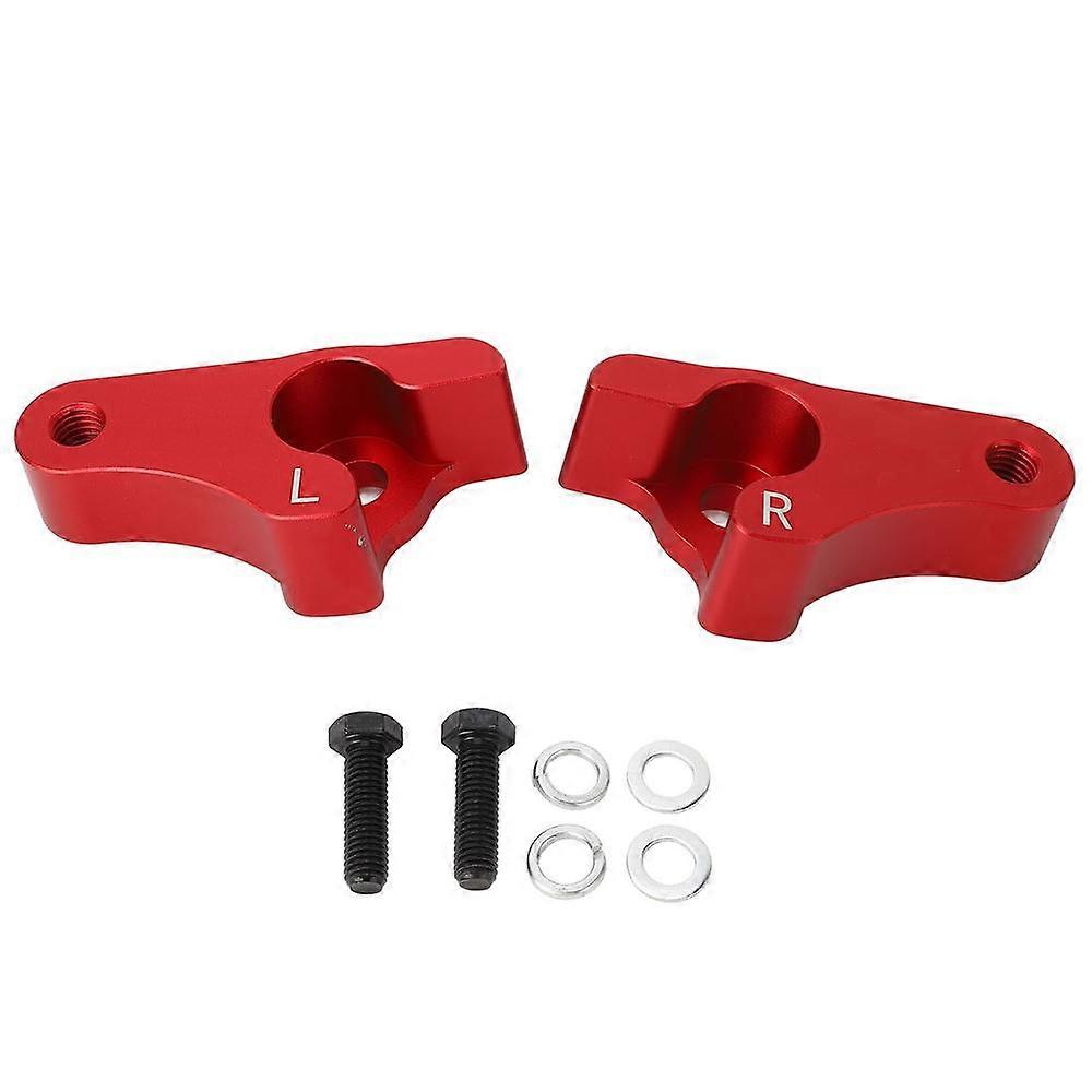 2Pcs Lowering Blocks Kit 2in Rear Slam Lowering Blocks Kit for Touring Models 2002 to 2022 Red