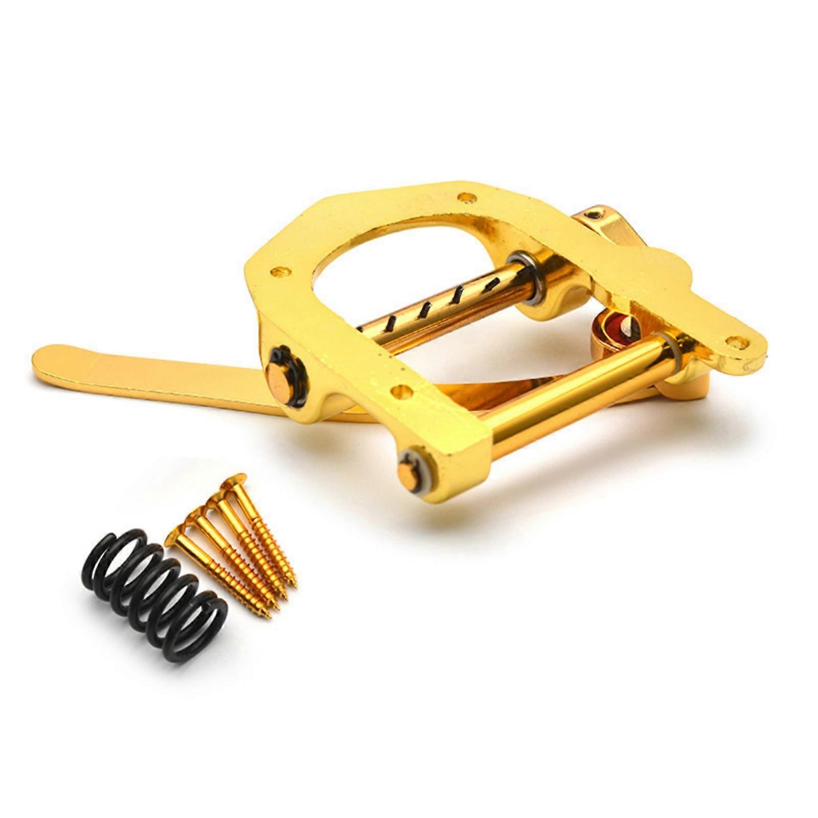 Guitar Bridge Vibrato Unit Equipped with Roller Bearing Pivots and Metal Handle Suitable for Optimal Tuning Stability