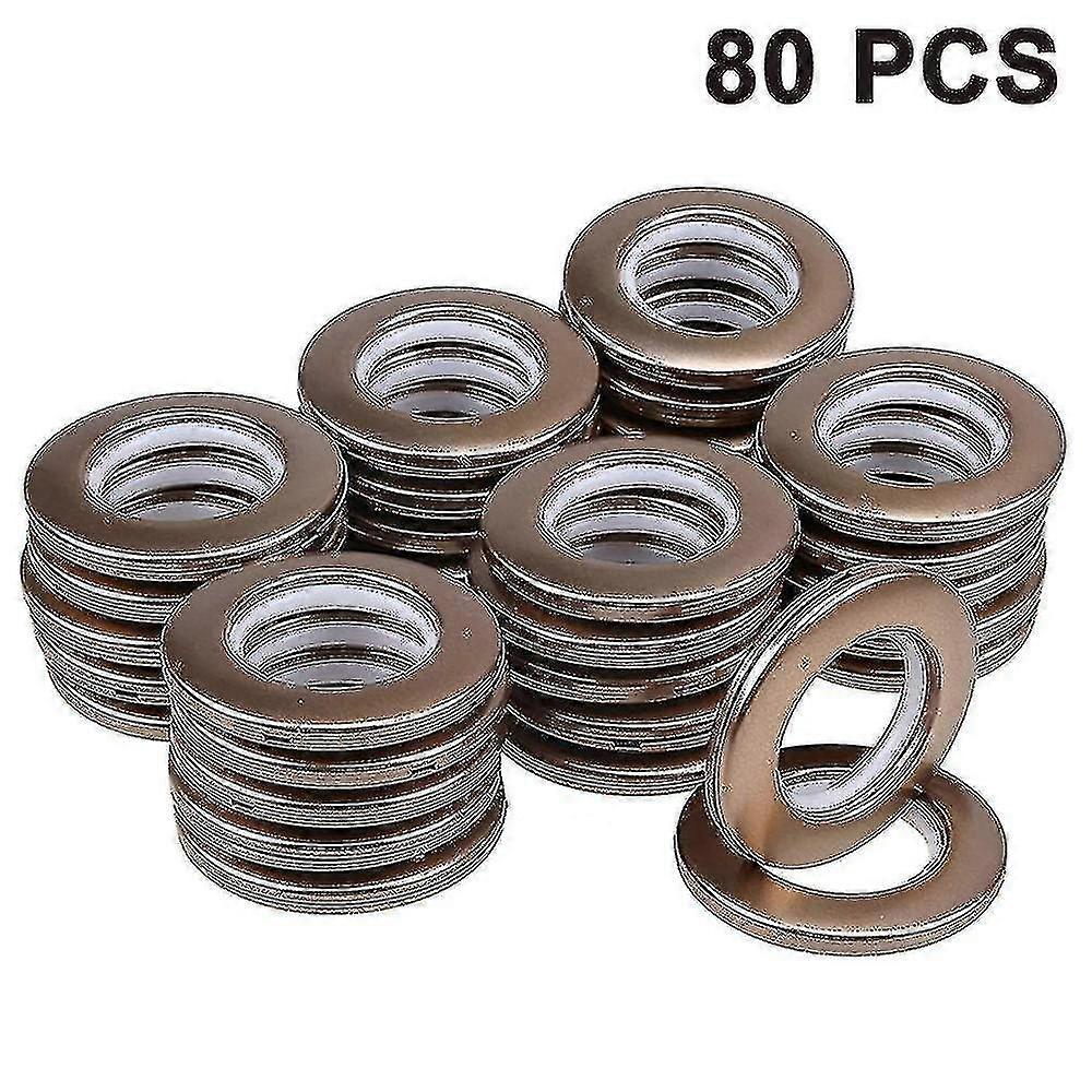 80pcs Copper Curtain Grommet Rings 46mm Inner Diameter Clips