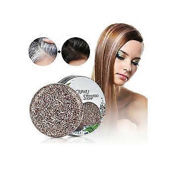 1-3PCS Hair Darkening Shampoo Bar Darkening Shampoo Bar Soap Hair Shampoo Gray Hair Reverse Polygonum