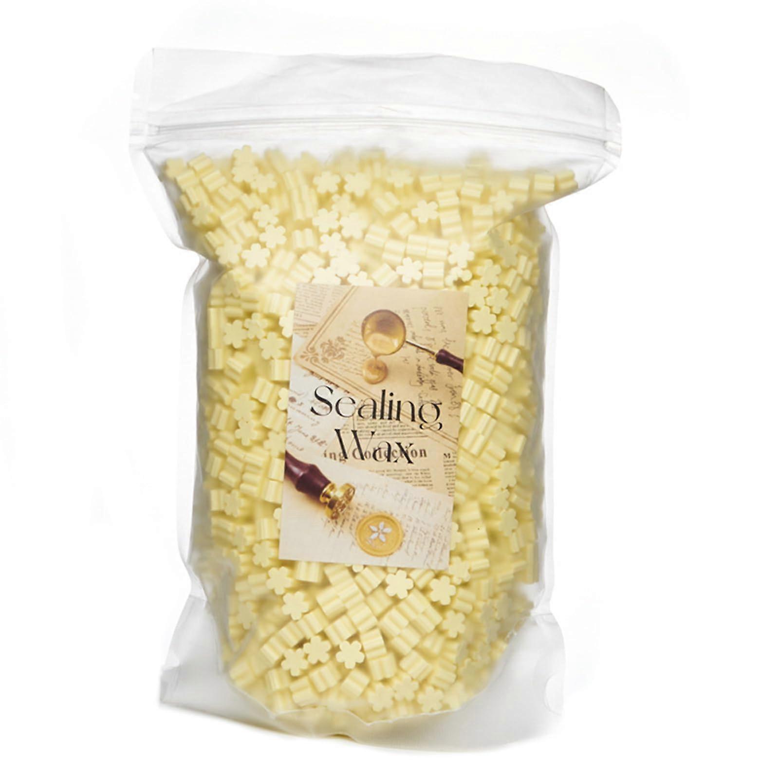 Seal Waxes in Flower Shape, 500g Wax Beads for Sealing Envelopes, Invitations, Holiday Cards, Crafting Supplies