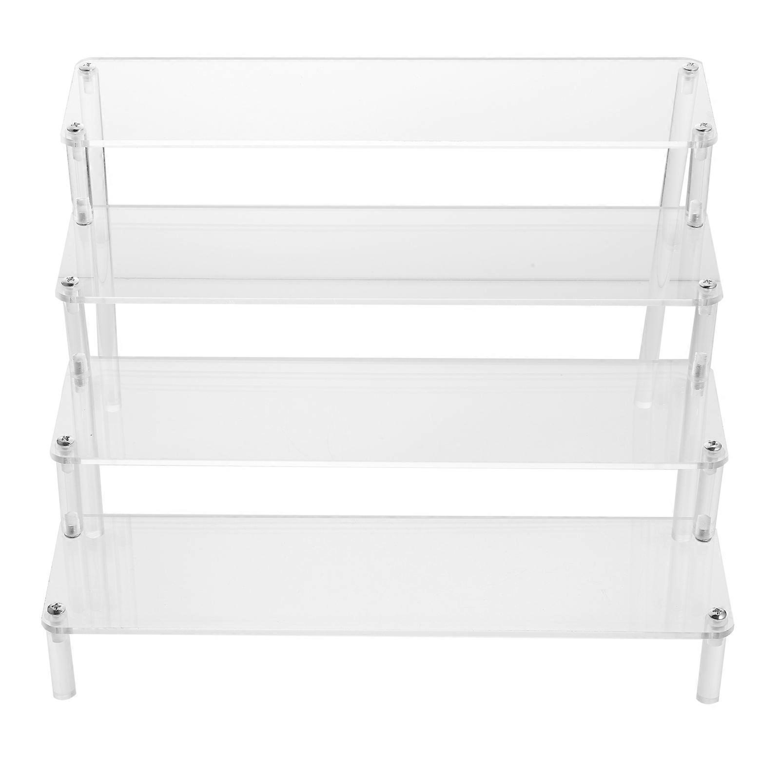 Nail Product Holder, Functional Shelf with Guardrails to Prevent Falls